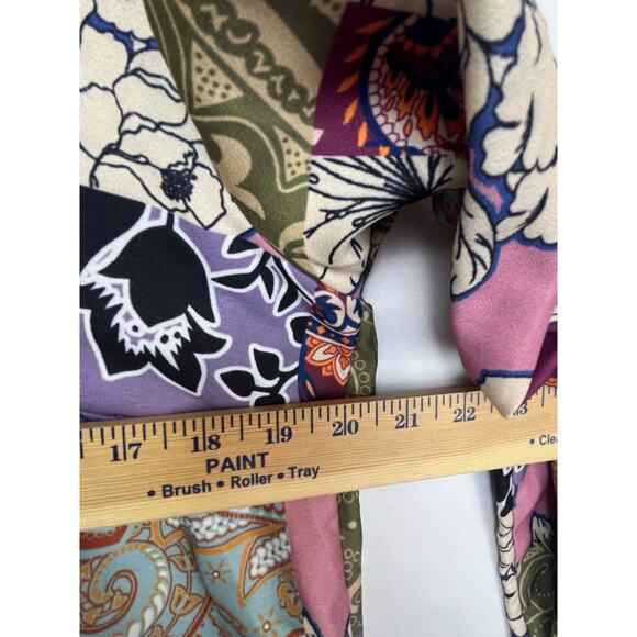 Soft Surroundings Women's Size Large Pink/Purple Alvadore Fluer Patchwork Tunic - Picture 4 of 8